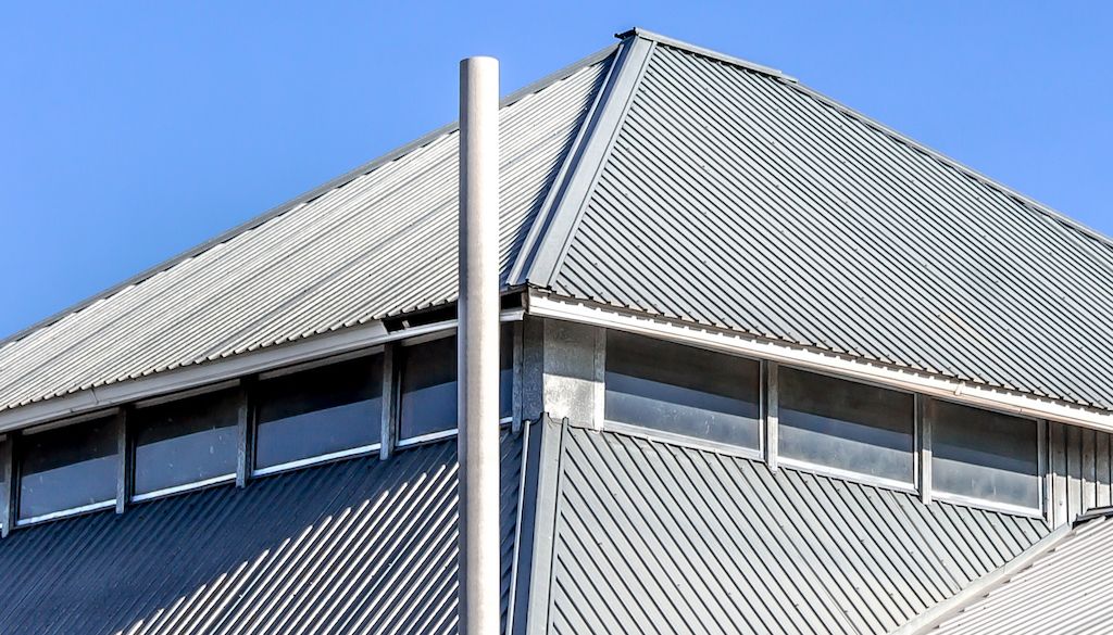 galvanized steel roof on house
