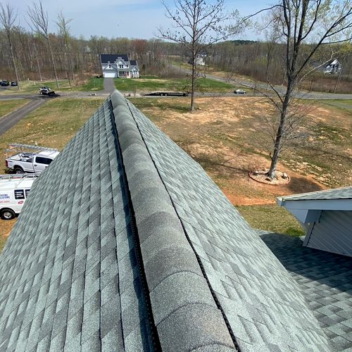 JC roofing just finished the job fixing/changing t
