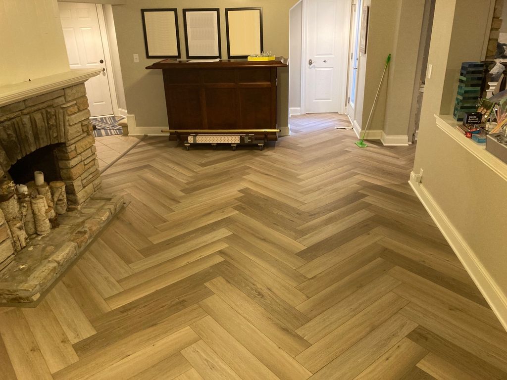 Herringbone flooring