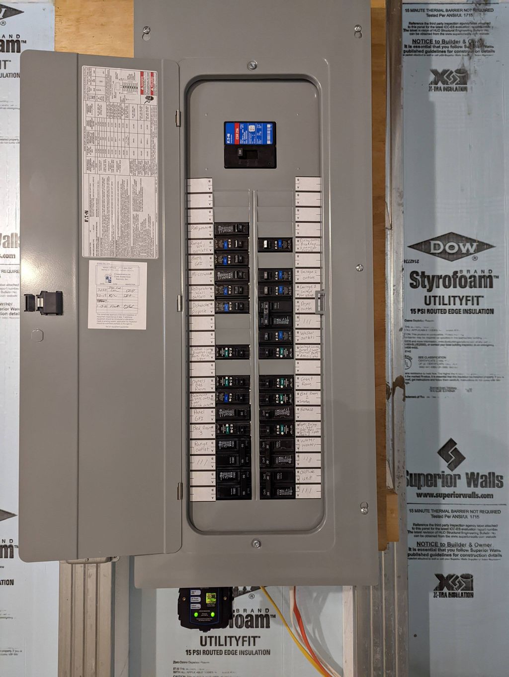 Whole House Surge Protector (Bottom left)