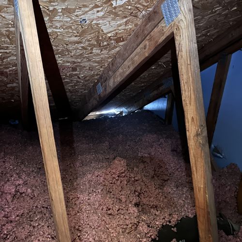 Attic Spaces will be explored for defects.