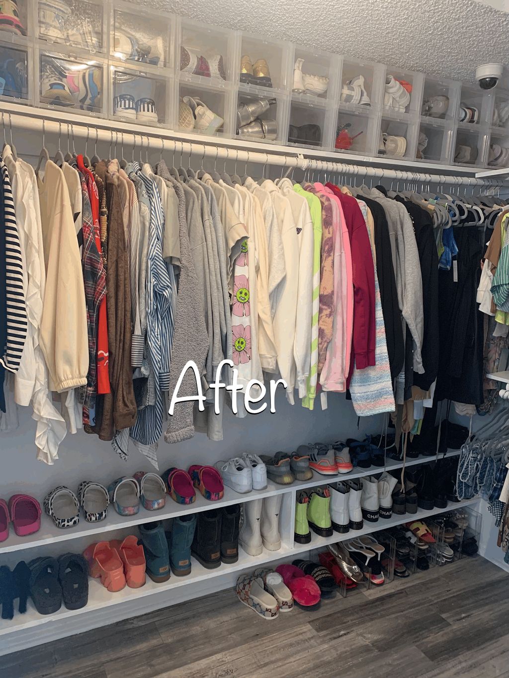After - Primary Closet Unpack