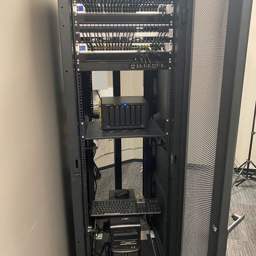 New build movable network and server rack