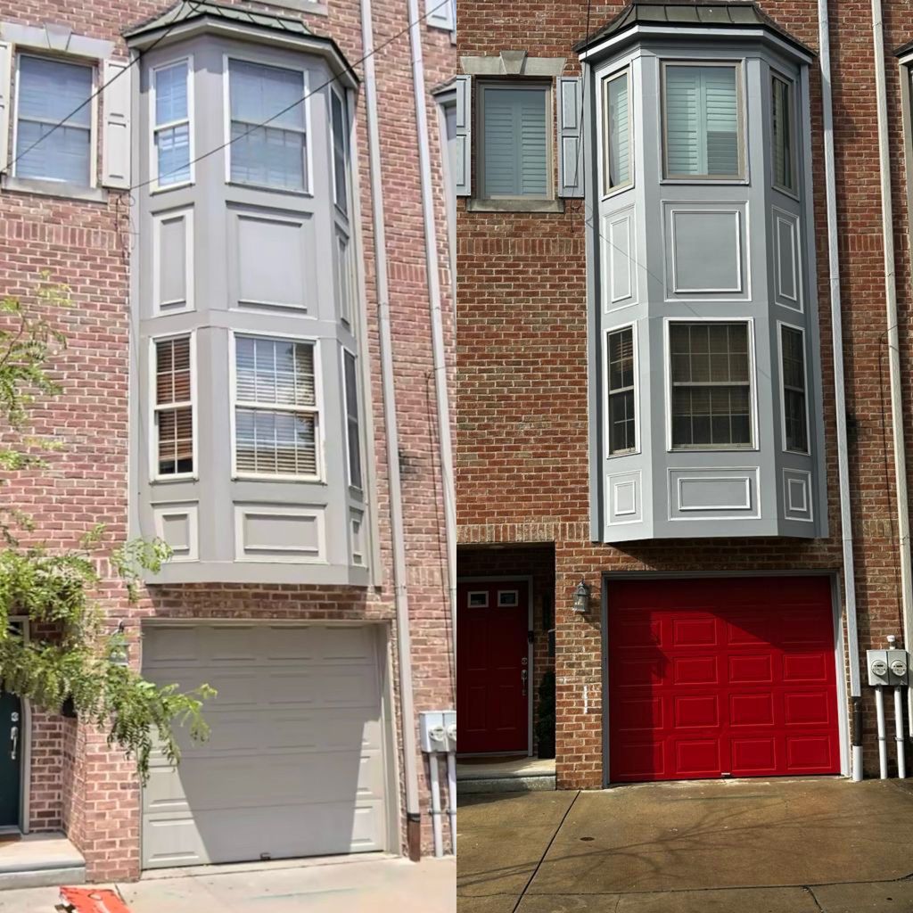 Before and after. Exterior painting and refinishin
