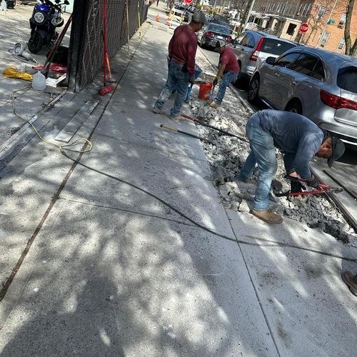 We needed sidewalk repair to remediate NYC DOT sid