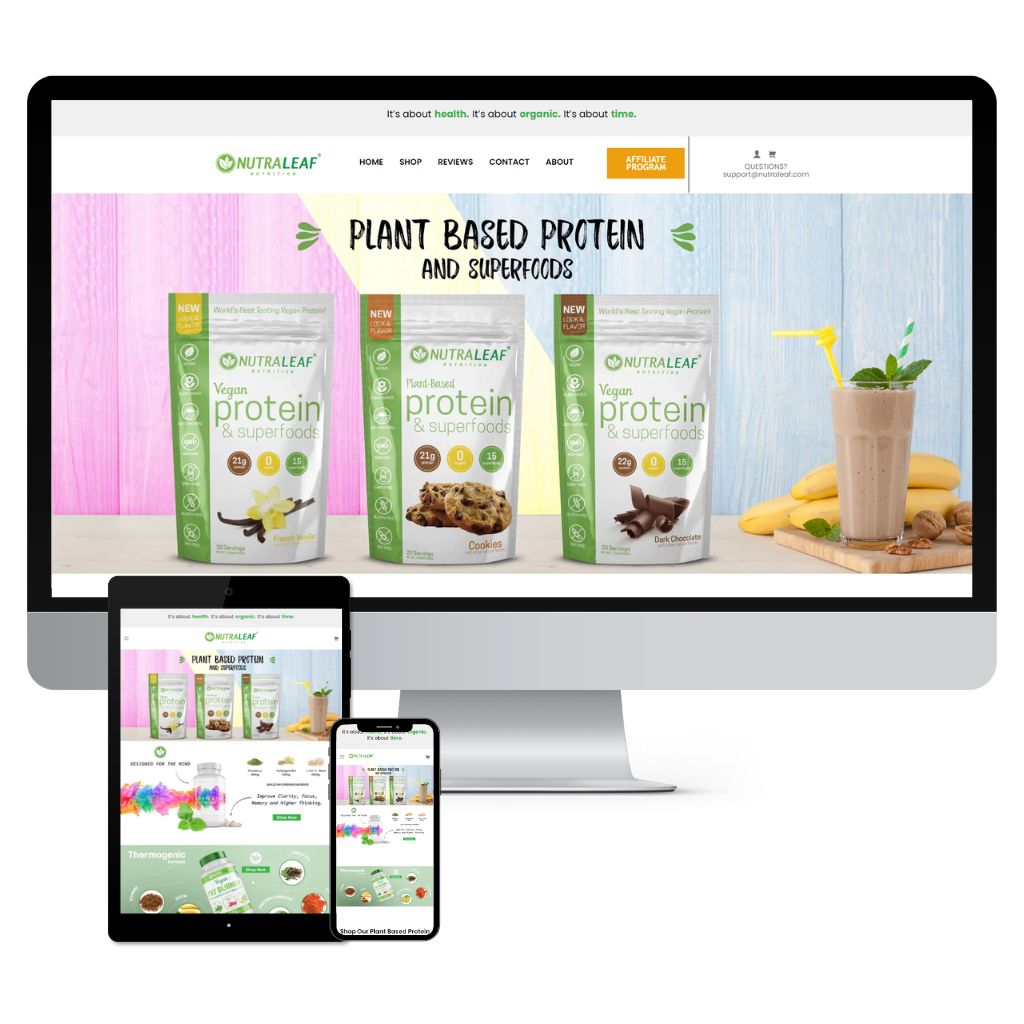 Nutraleaf (Ecommerce, Nutritional Supplements)