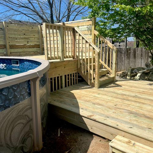 Southern Belle completed a deck project for our ab