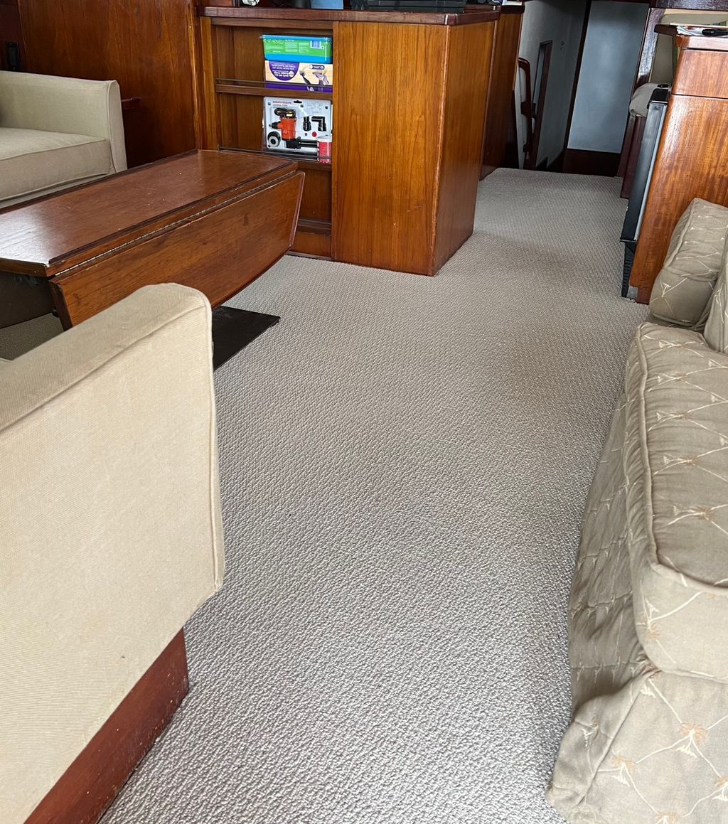 Yacht carpet install