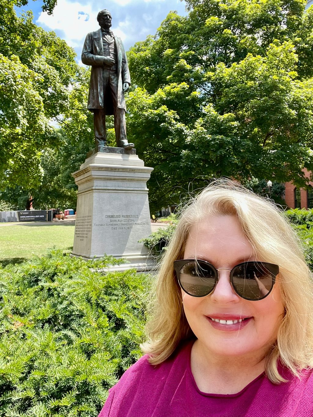 At Vanderbilt University with Cornelius in the bac