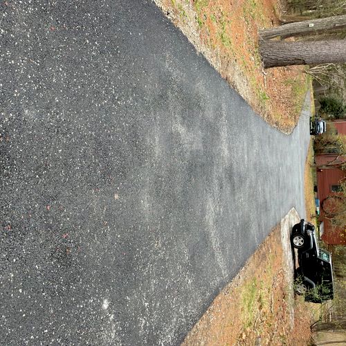 Our driveway was transformed from falling apart to