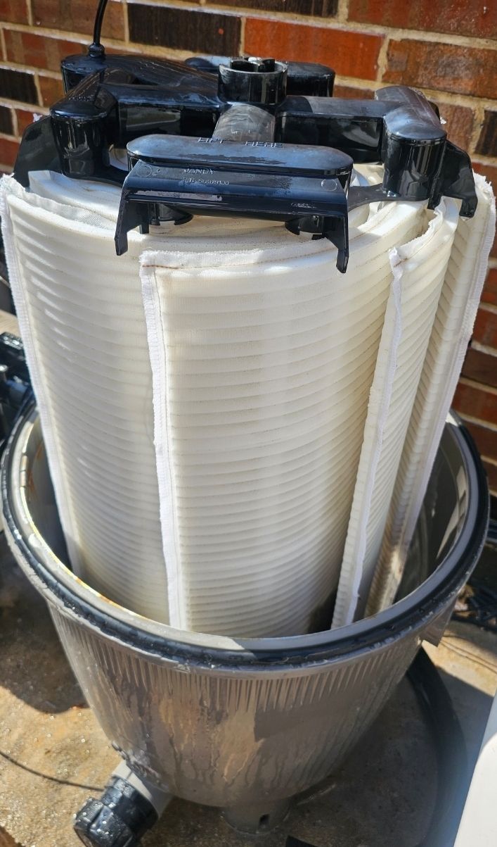 DE filter after cleaning