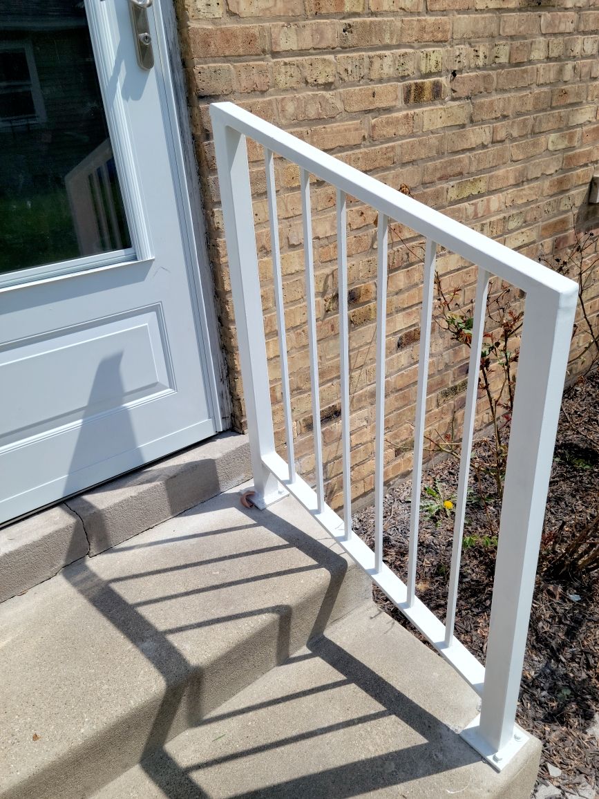 Angel did a great job installing a railing at our 