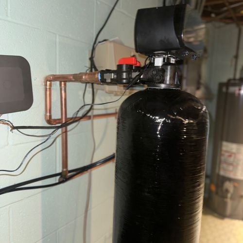Toni installed a water softener system for us. He 