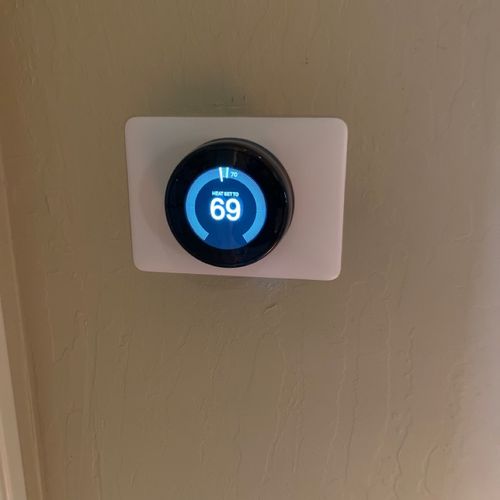 I hired Matt to come out and install a nest thermo