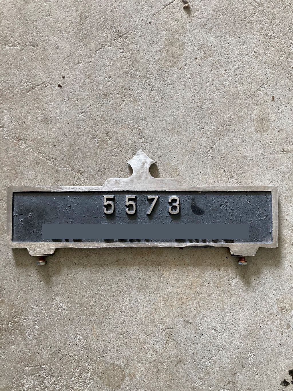  Before Address Plate Painting.