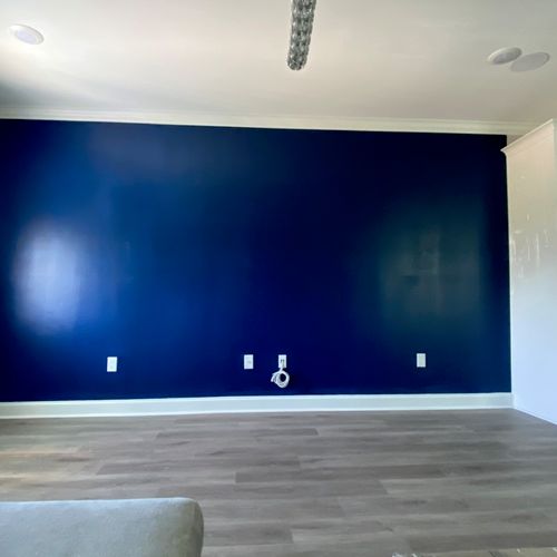 Accent Wall completed by Edwin. Professional work 