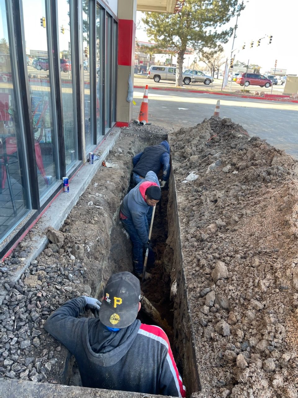 Labor men in action!