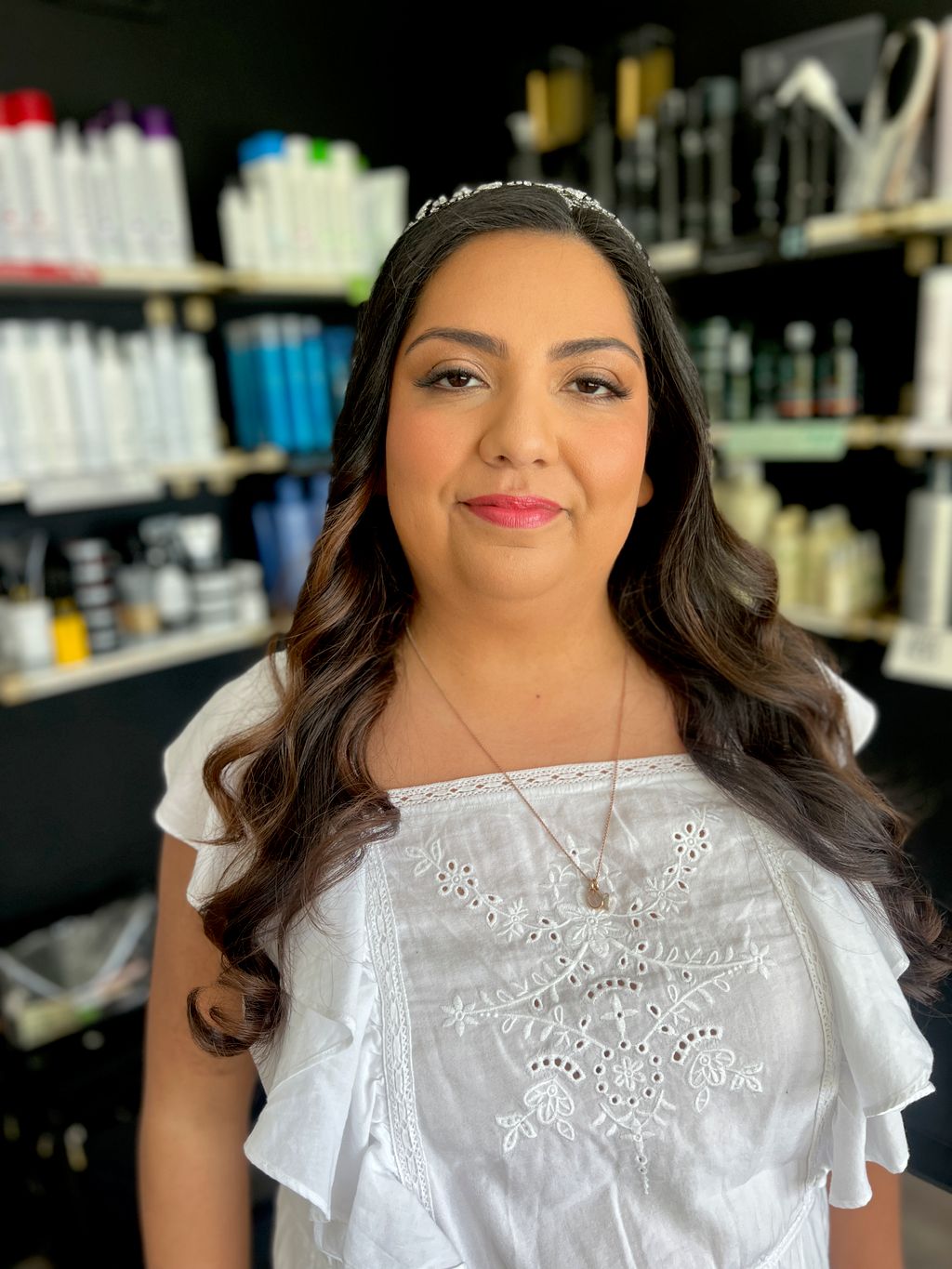 natural bridal makeup and hair trial 