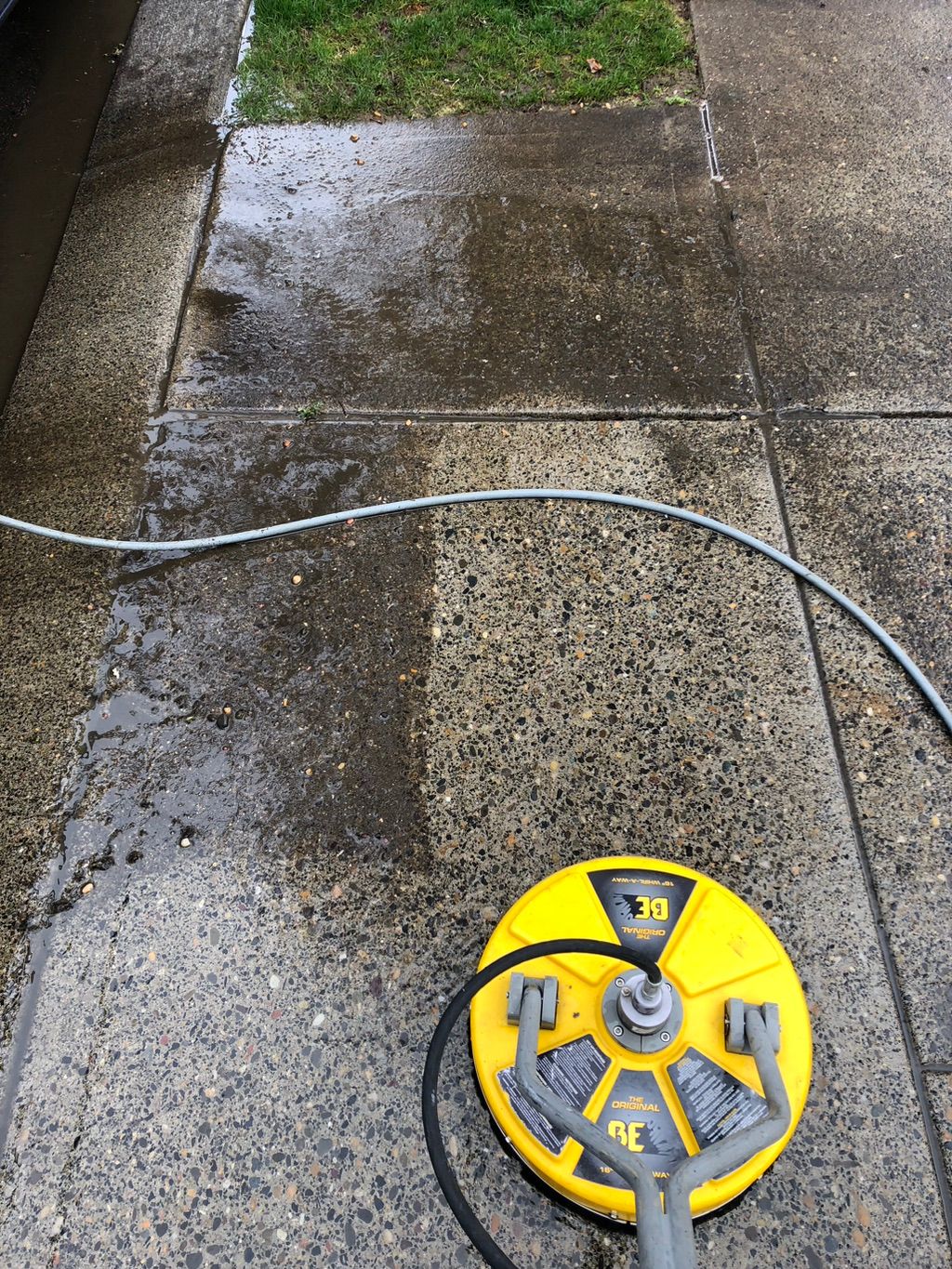Before and after side by side (wet)