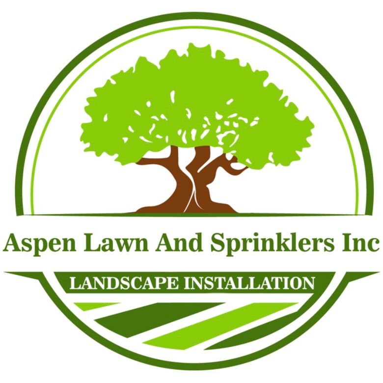 Aspen lawn and sprinklers