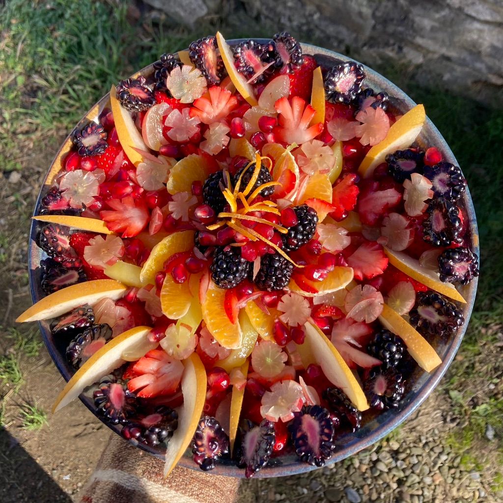 a fruit platter 