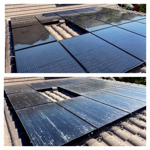 First time using Rowan Solar Cleaning to clean my 