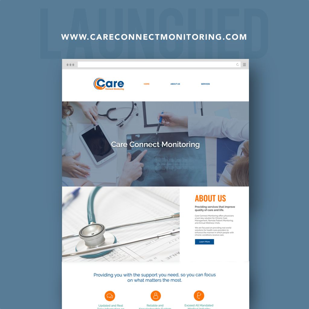 Web Design for Local Monitoring Clinic - Care Conn