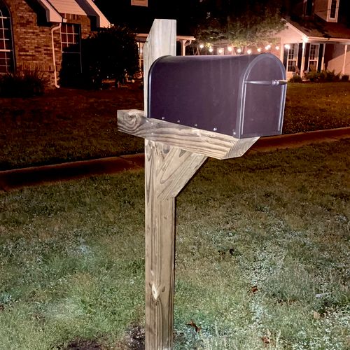 Fabio did a great job installing a new mailbox and