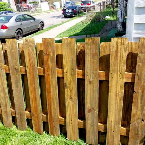I had Justin build me a fence out of old material 