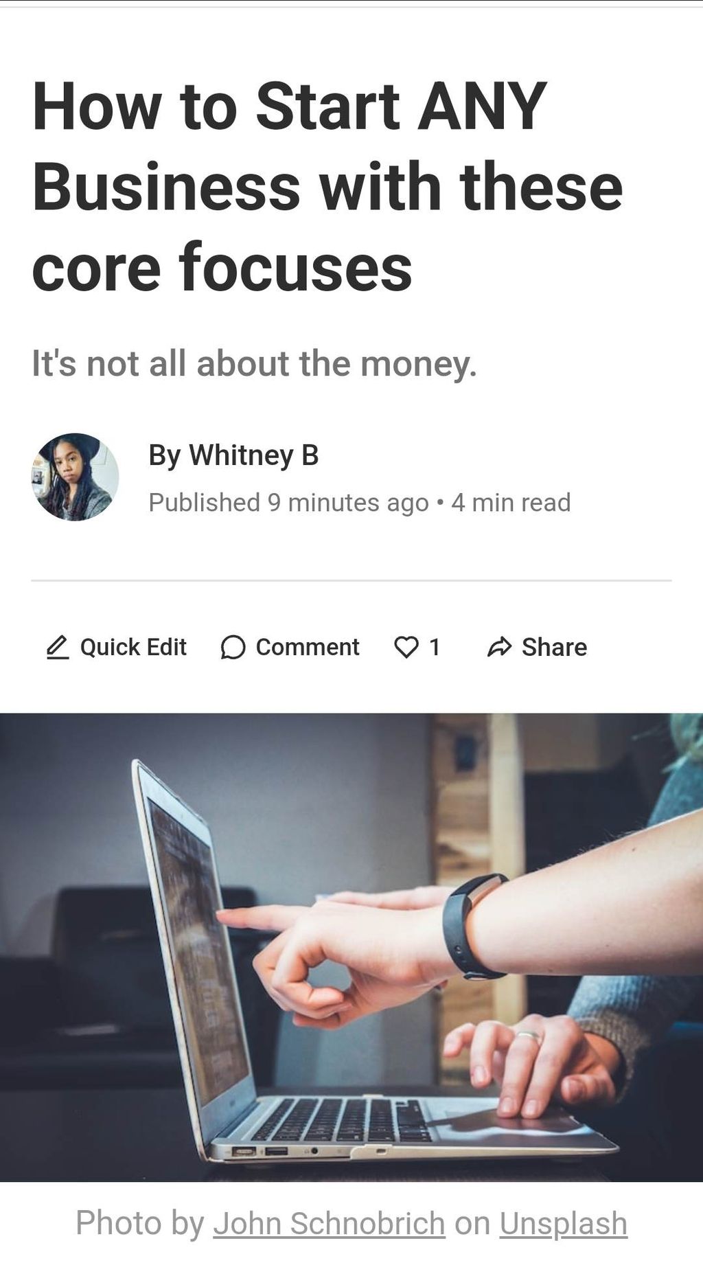 Small Business Article