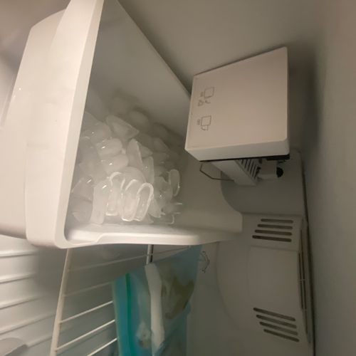 I had problems with the work of the Ice maker, Rus