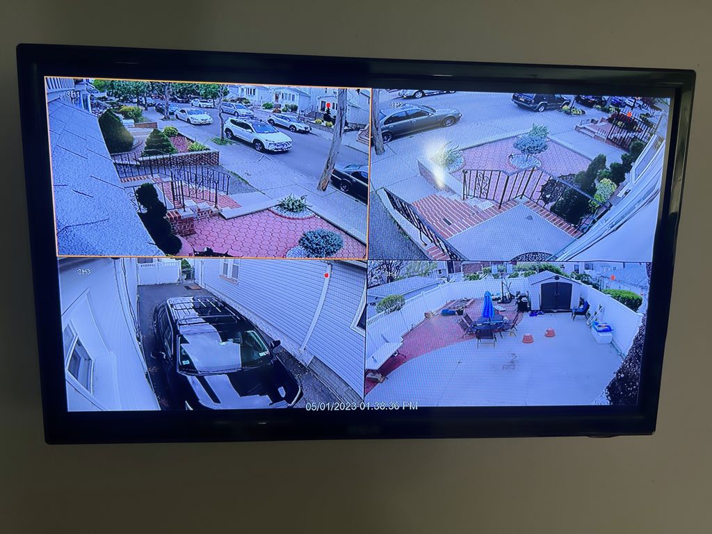 Custom camera with wall mounted screen