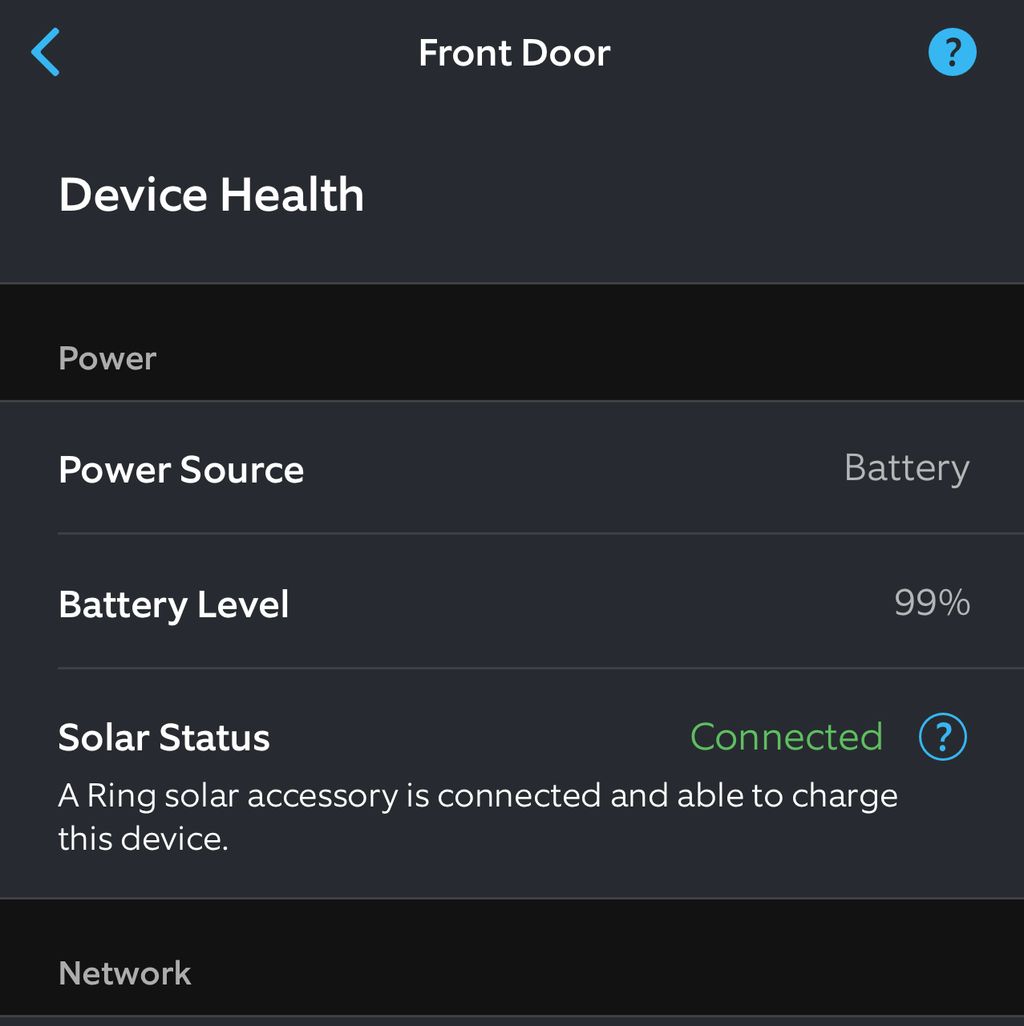 Solar panel is keeping Ring doorbell camera charge
