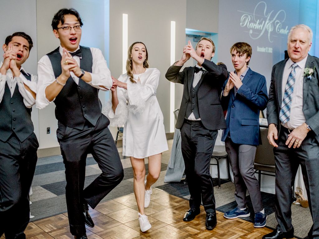 Dancing at wedding reception