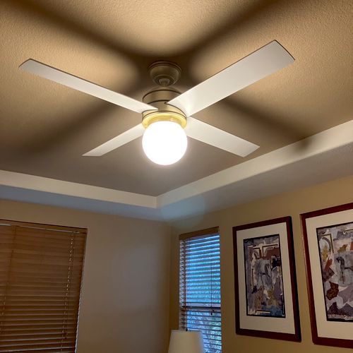We are more than pleased with the ceiling fan inst