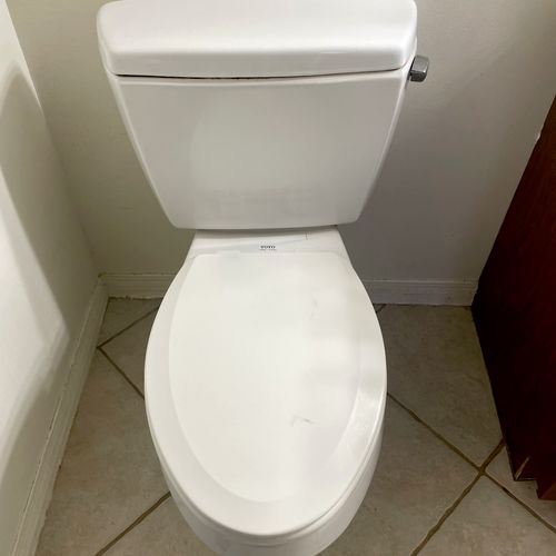 Installed new toilet