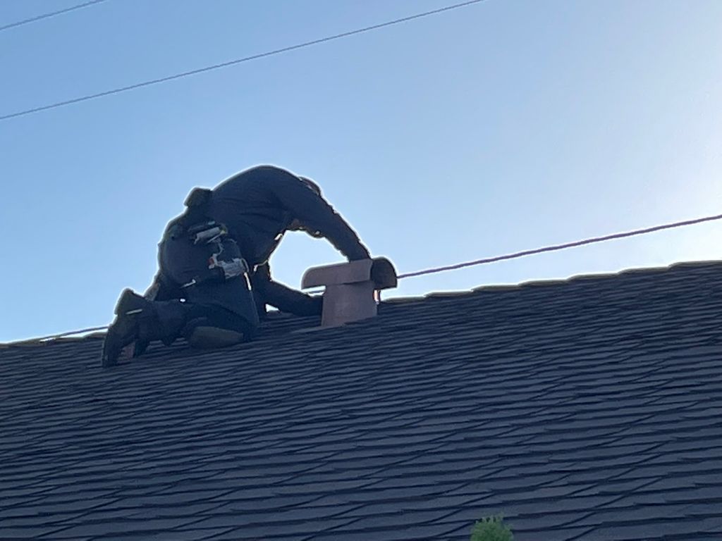 Rodent prevention on roof T vent.