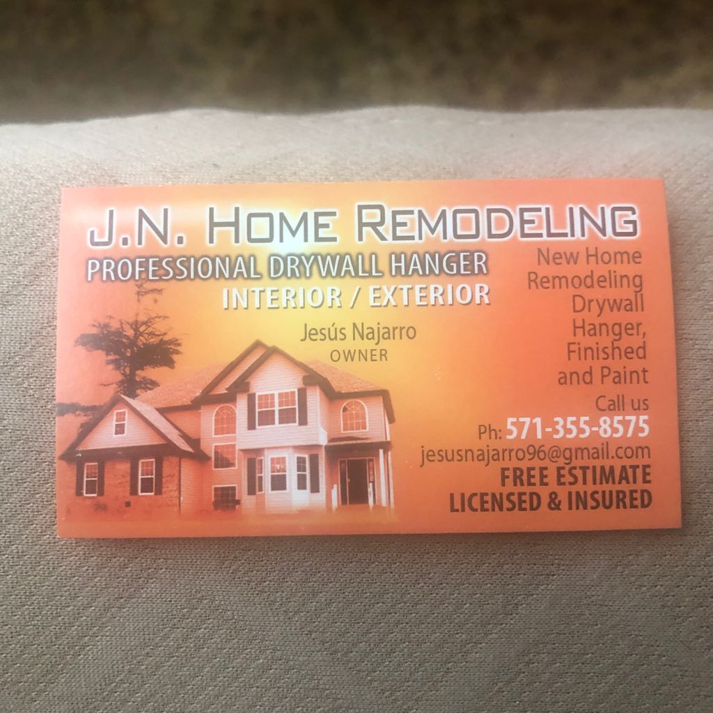J.N. Home Remodeling Professional Drywall Hanger