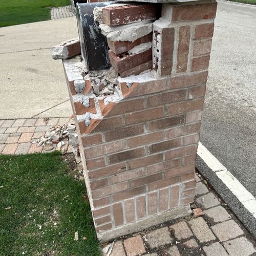 I hired this company to repair my brick mailbox. T