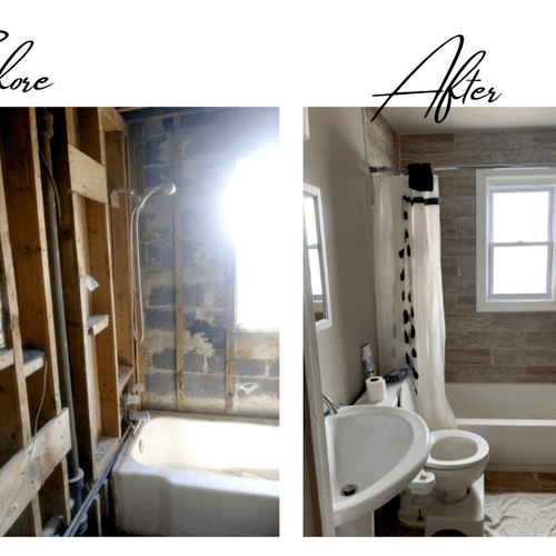 Bathroom renovation: extensive