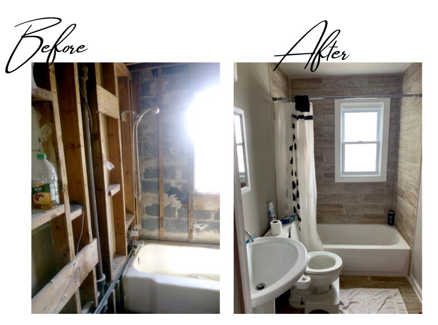 Bathroom renovation: extensive