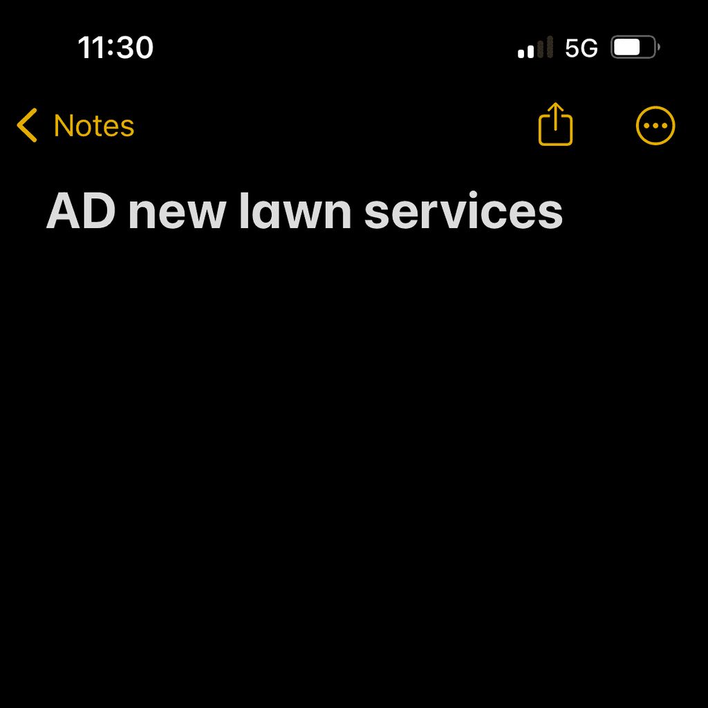 AD lawn service