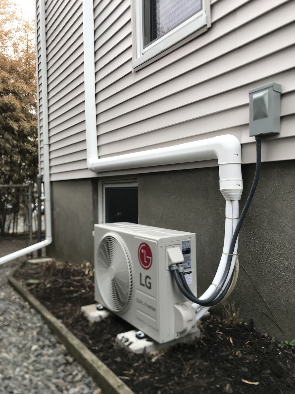 Mini-split installed April 2023