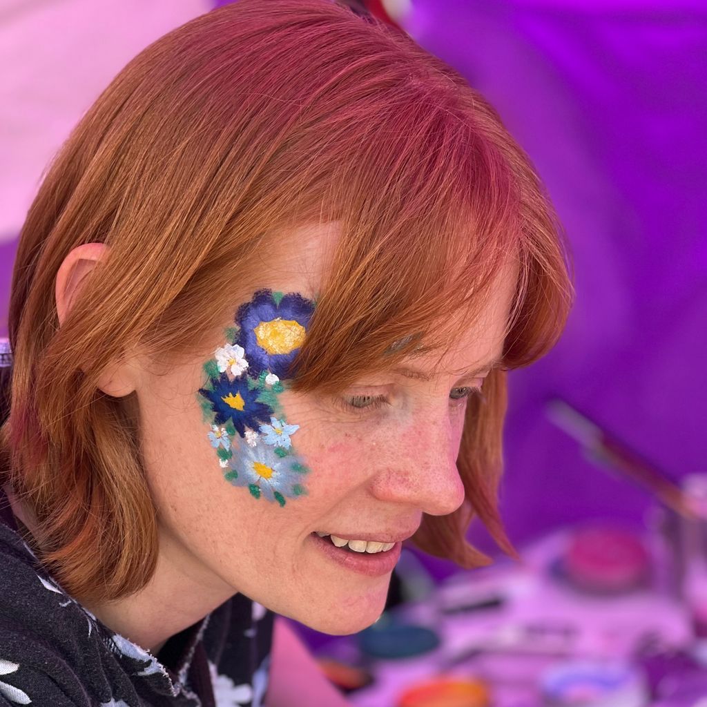 Face painting by Erika