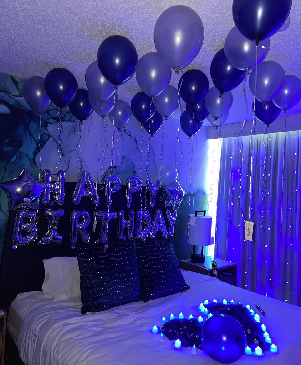 50th birthday hotel setup