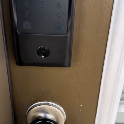 They did a great job installing my Schlage smart l