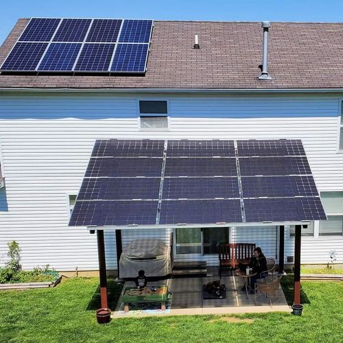 Custom Solar Pergola and Roof install