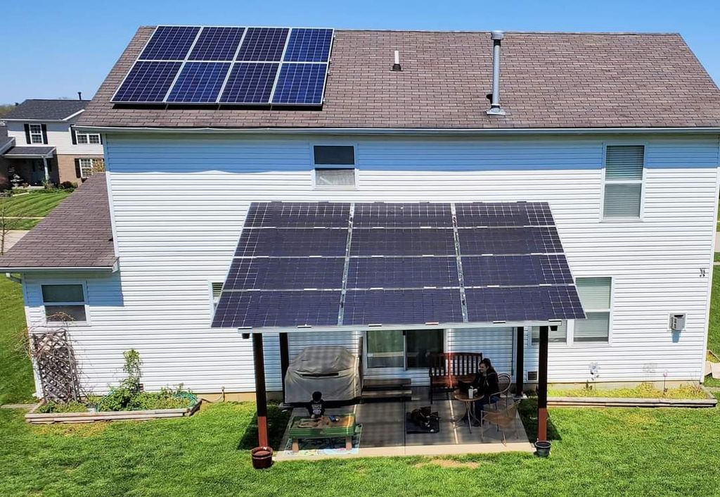 Custom Solar Pergola and Roof install