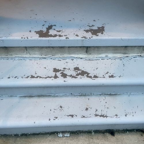 I hired Nathan to re-paint my concrete porch that 