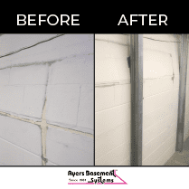Before/After Wall Bowing Repair